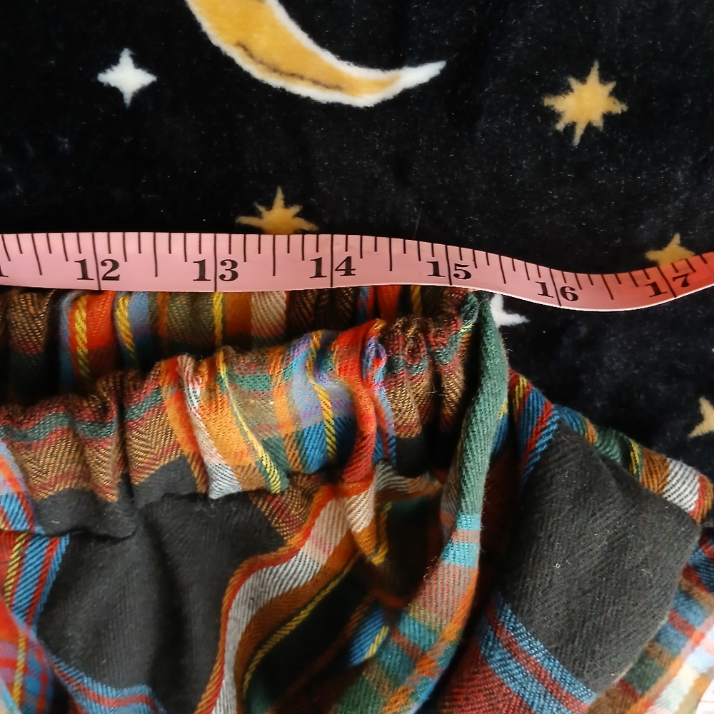 Size L Grunge Flannel-Shirt Look Skirt Size L - Picture 3 of 6